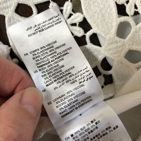 Sandro Paris Helium Lace Back Top 2 M - Picture 12 of 13